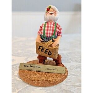 Annalee Collector Series 10"‎ Santa Feeding Reindeer #1937 Christmas Decor Vtg